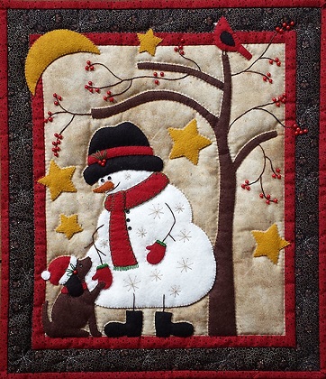 Wall Quilt Pattern - Frosty & Friends - Size: 13' X 15'