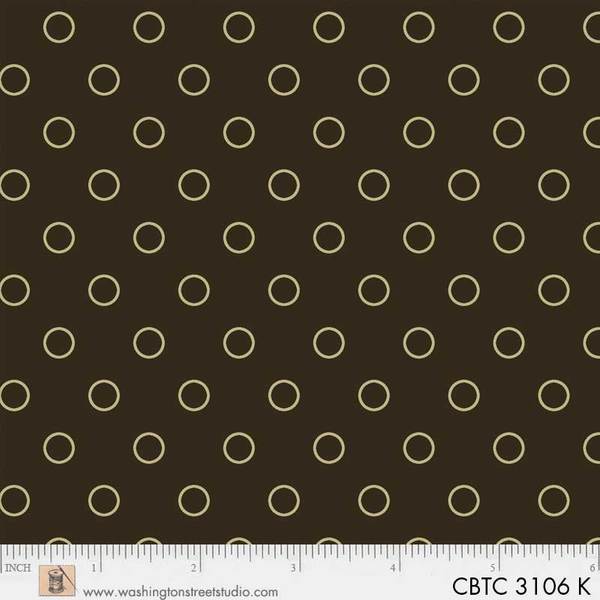 Washington Street Studio - Classic Black & Tan - Circle, Dark Brown