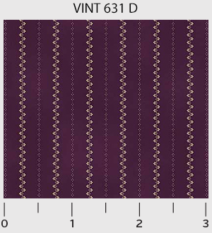 Washington Street Studio - Vintage Miniatures - Rick Rack Stripe, Purple