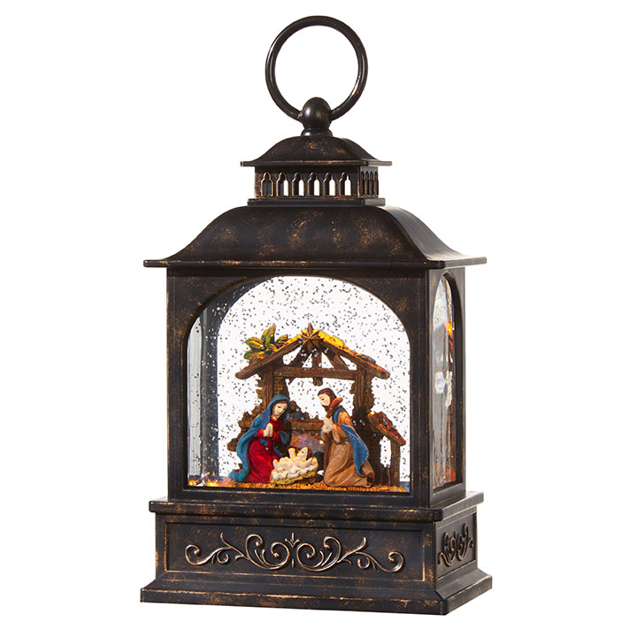 Water Lantern - Lighted Nativity Scene