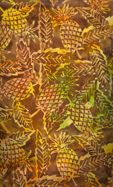 Wilmington - Batavian Batik - Pineapples, Gold