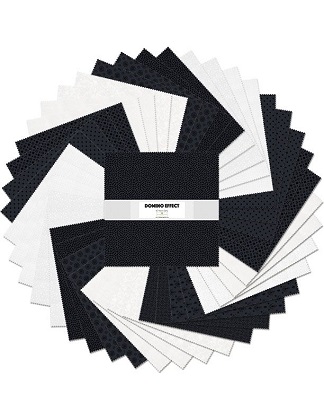 Wilmington Prints - 10 Karat Gems - Domino Effect, Black/White