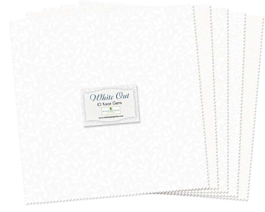 Wilmington Prints - 10 Karat Gems - White Out