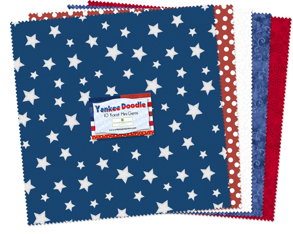 Wilmington Prints - 10 Karat Mini Gems - Yankee Doodle