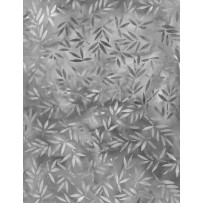 Wilmington Prints - 108' Essentials - Mottled Leaves, Gray