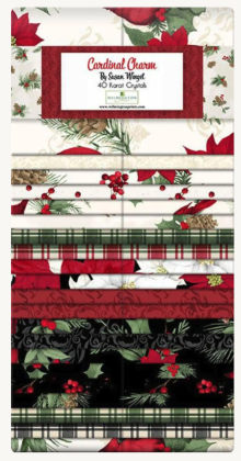 Wilmington Prints - 40 Karat Crystals - Cardinal Charm