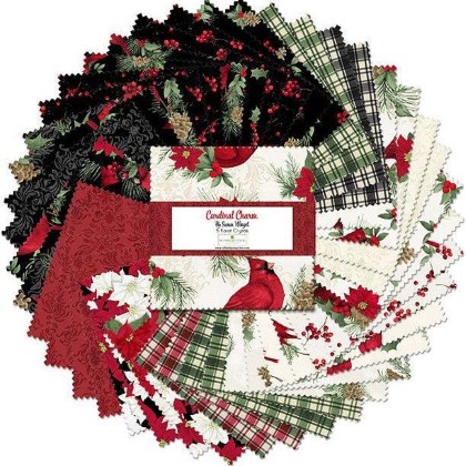 Wilmington Prints - 5 Karat Crystals - Cardinal Charm