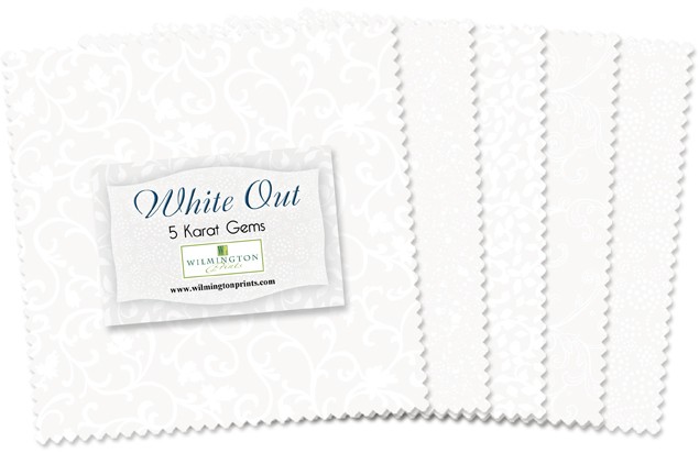 Wilmington Prints - 5 Karat Gems - White Out