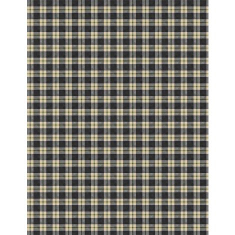 Wilmington Prints - Autumn Day - Plaid, Black