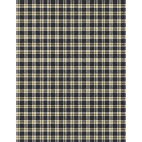 Wilmington Prints - Autumn Day - Plaid, Black