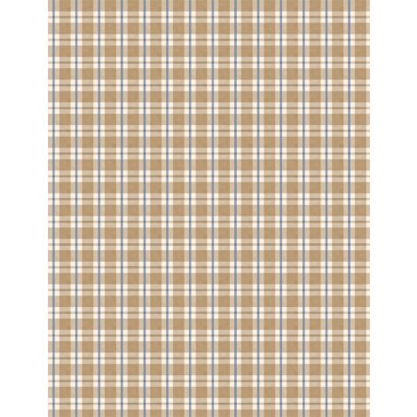 Wilmington Prints - Autumn Day - Plaid, Tan