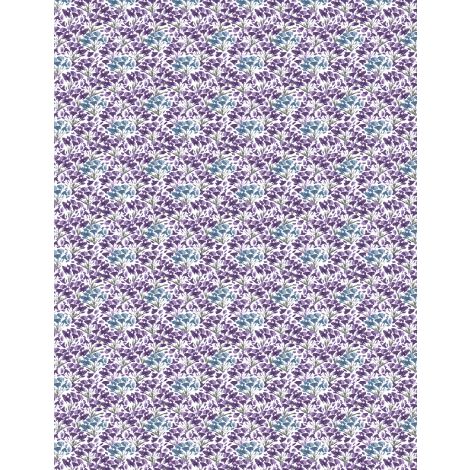 Wilmington Prints - Awakenings - Small Floral, Violet