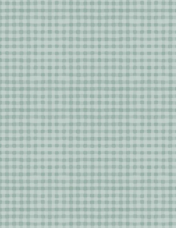 Wilmington Prints - Blessed by Nature - Gingham, Blue