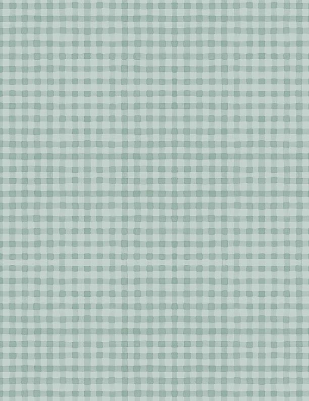 Wilmington Prints - Blessed by Nature - Gingham, Blue