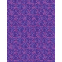 Wilmington Prints - Blossom & Bloom - Nouveau Damask, Purple