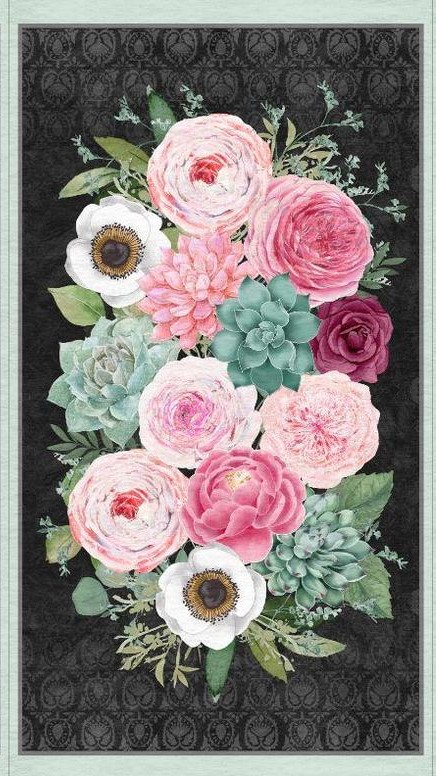 Wilmington Prints - Botanical Oasis - 24' Floral Panel, Multi