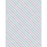 Wilmington Prints - Butterfly Haven - Diagonal Stripe, Purple/Blue