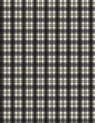 Wilmington Prints - Cardinal Charm - Plaid, Cream/Black