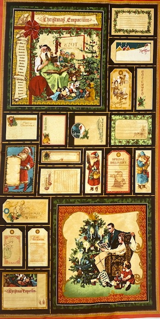 Wilmington Prints - Christmas Emporium - 24' Santa Panel, Multi