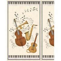 Wilmington Prints - Classically Trained - 24' Panel Instruments, Multi