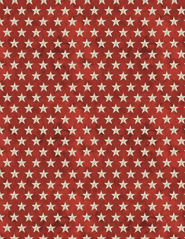 Wilmington Prints - Colors Of Courage - Stars, Red