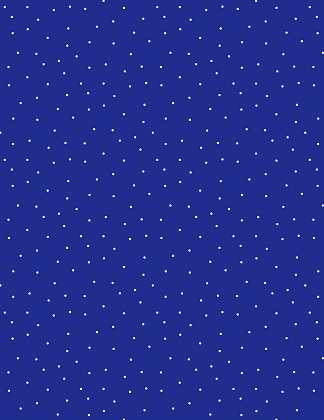 Wilmington Prints - Essential Pindots, White on Blue