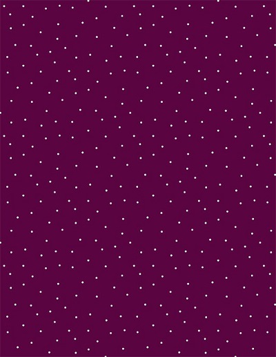 Wilmington Prints - Essential Pindots, White on Merlot