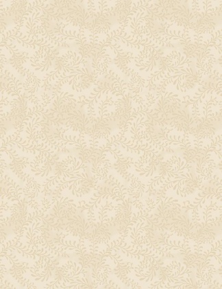 Wilmington Prints - Essentials Swirling Leaves - Cream