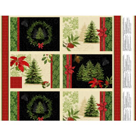 Wilmington Prints - Festive Forest - 24' Place Mat Panel, Multi