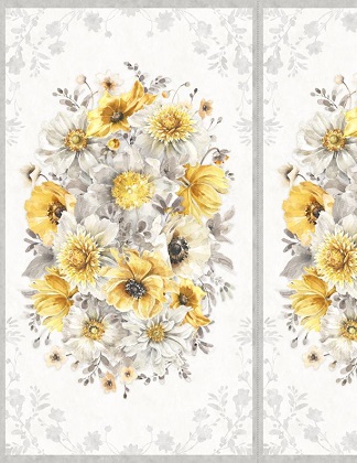 Wilmington Prints - Fields of Gold - 24' Floral Panel, Multi
