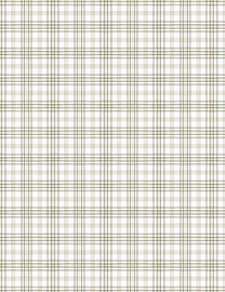 Wilmington Prints - Fields of Gold - Plaid, White/Gray