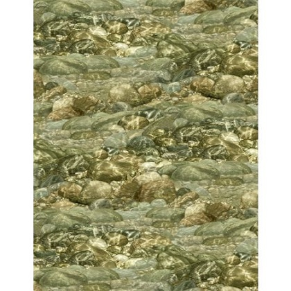 Wilmington Prints - First Catch - Packed Rocks, Green