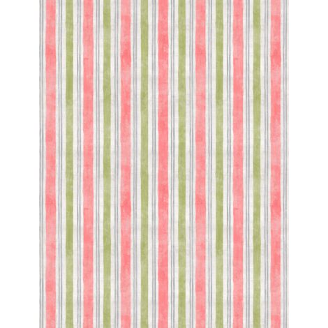 Wilmington Prints - Flower Market - Stripe, Pink