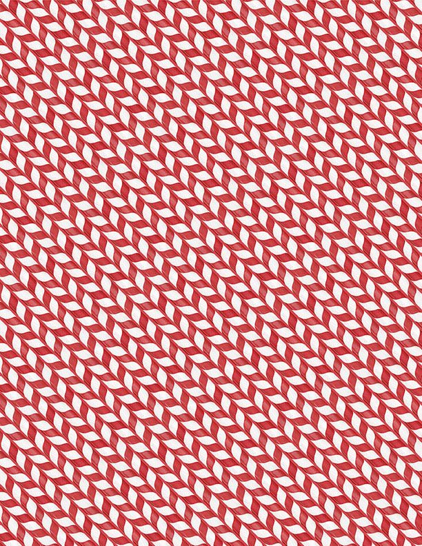 Wilmington Prints - Frosty Merry Mints - Peppermint Stripe, Red