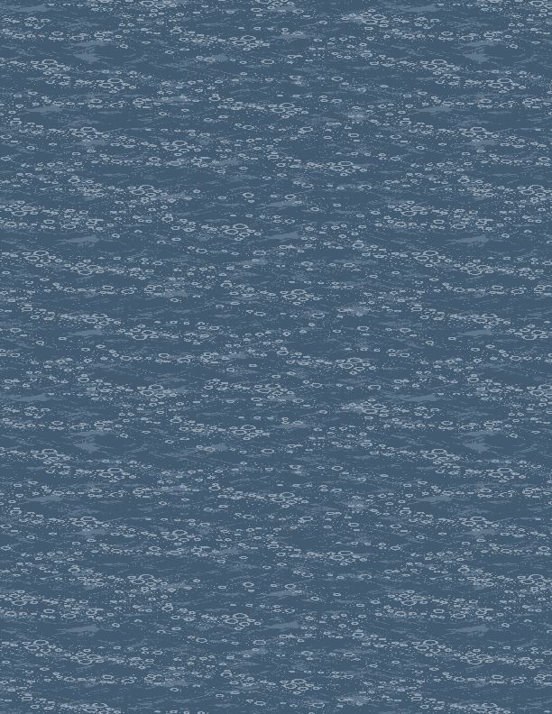 Wilmington Prints - Gone Fishing - Water Texture, Blue