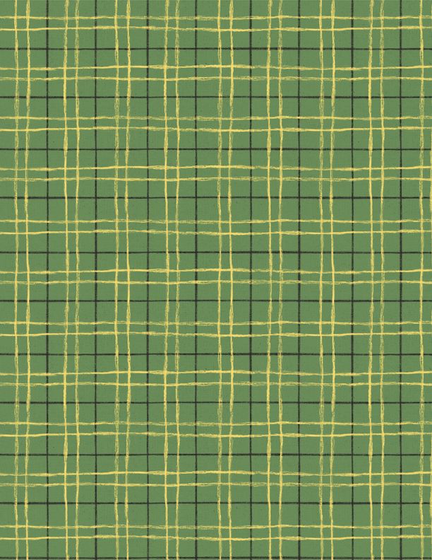 Wilmington Prints - Harvest Gold - Plaid, Green