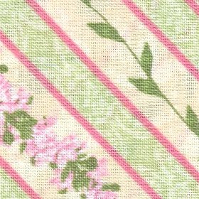 Wilmington Prints - Hydrangea Radiance - Floral Diagonal Stripes, Pink