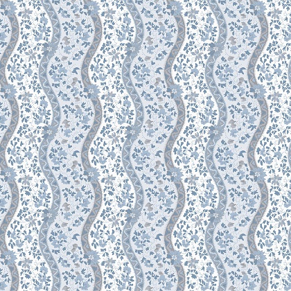 Wilmington Prints - Indigo Garden - Wavy Stripe, Slate