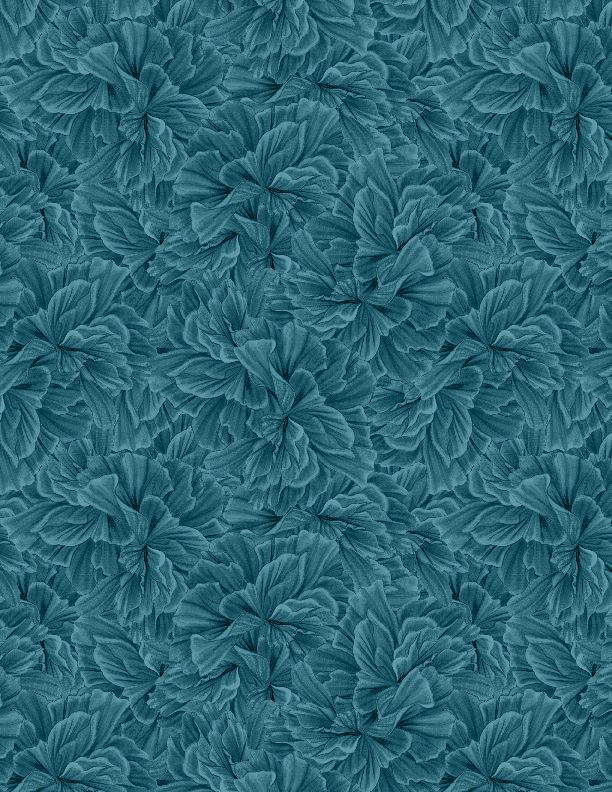 Wilmington Prints - Midnight Garden - Petal Texture, Teal