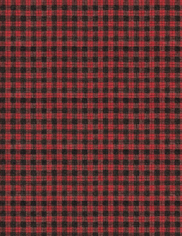 Wilmington Prints - Nose To Nose - Plaid, Red