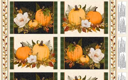 Wilmington Prints - Oh My Gourd! - 24' Placemat Panel, Multi