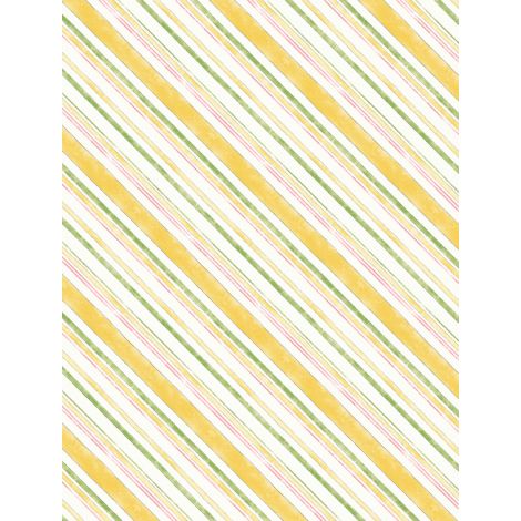 Wilmington Prints - Painting Paris - Stripe, Yellow