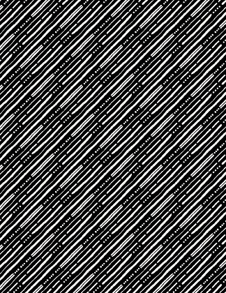Wilmington Prints - Paisley Place - Diagonal Stripes, Black
