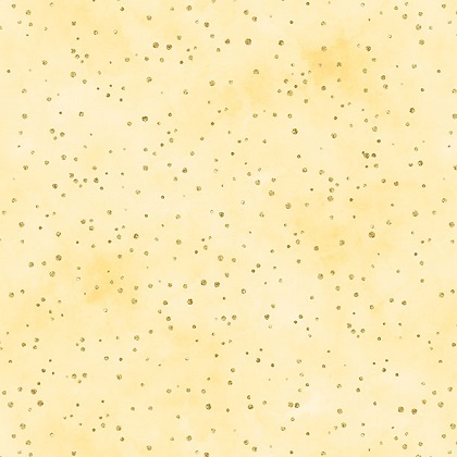 Wilmington Prints - Peony Blossoms - Glitter Dots, Yellow