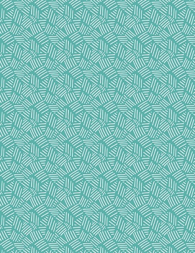 Wilmington Prints - Purrfect Partners - Whiskers, Teal