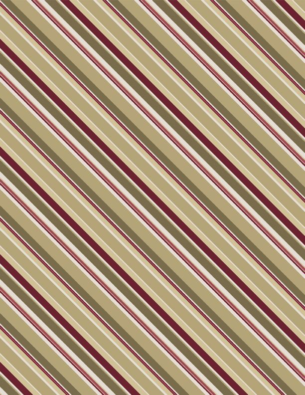 Wilmington Prints - Rosewood Lane - Diagonal Stripe, Green