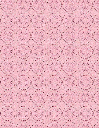 Wilmington Prints - Sew Little Time - Quilting Circles, Pink