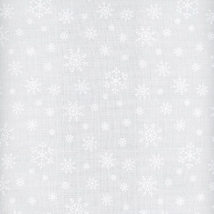 Wilmington Prints - Stocking Stuffers 2 - Snowflakes, White on White