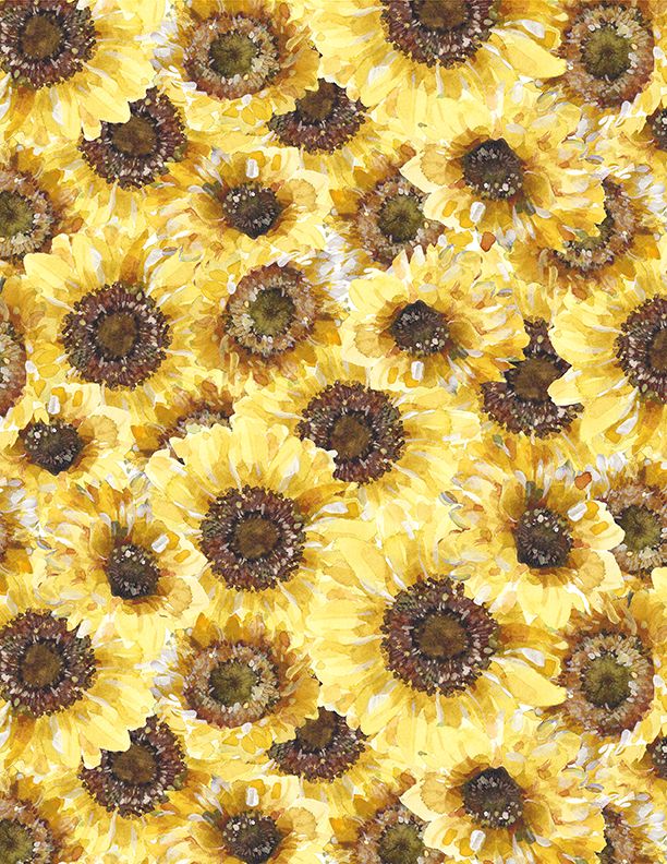 Wilmington Prints - Sunflower Sweets - Packed Sunflowers, Multi