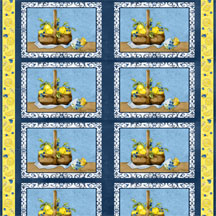 Wilmington Prints - Sweet Tart Parfait - Panel Place Mat, Blue/Yellow